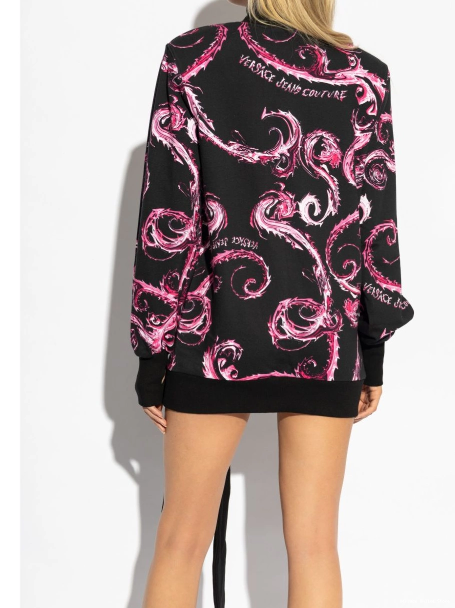 Cheap Women Couture dress Versace Couture Jeans Chromo print 0728